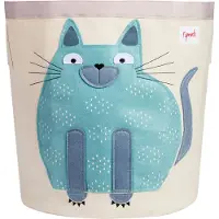 3 Sprouts - Storage Bin - Blue Cat /Furniture /Blue Cat