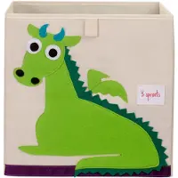 3sprouts 3 Sprouts - Opbergkubus Draak - ELEMENTEN VOOR KINDEREN