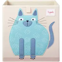 3sprouts Opbergdoos - 3 SPROUTS - 30x30x30cm - Beige/Wit - Karton/Papier - Kind