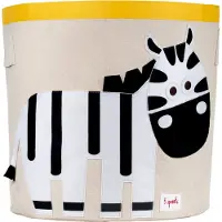 3 Sprouts Aufbewahrungskorb - 44,5x43 - Zebra - - One Size - Körbe