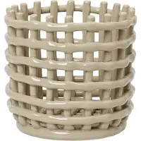 Ferm Living Mand 14,5 Cm - Manden Keramiek Cashmere - 1104263773