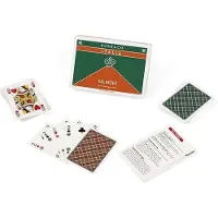 Dal Negro kaartspel Burraco 6,3 cm karton groen/oranje 110 stuks