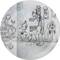 Zak!Designs dinerbord Disney Classic Gang junior 25,5 cm grijs