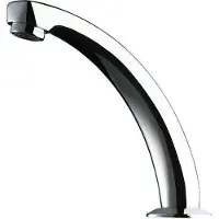 Delabie uitloop sanitairkranen chroom. glans hoogte 120mm type uitloop bladuitloop