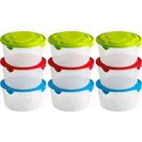 Hega hogar 36x Voorraad/vershoudbakje 0,75 Liter Transparant Plastic/kunststof -