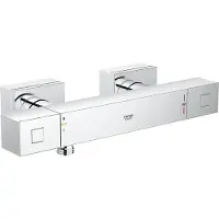 GROHE Cube douchekraan thermostatisch met koppelingen chroom