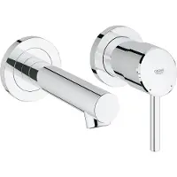 GROHE Concetto afbouwdeel v 2 gats inbouw wandkraan met uitloop chroom SHOWROOMMODEL