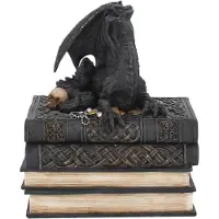 Nemesis Now - Secrets Of The Dragon Decoratieve opbergdoos - Draak - Zwart