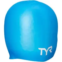 Tyr Wrinkle-Free Long Hair Badmuts, blauw 2022 Badmutsen