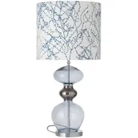 Ebb & Flow Futura Tafellamp Basis Silver | Deep Blue | Medium Petit : E14 ; Moyen : E27 IP20