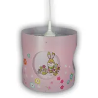 Niermann Standby Kinderkamer hanglamp Bungee Bunny, dimbaar, paars / roze / rose, Kinderkamer, Kunststof, hanglamp