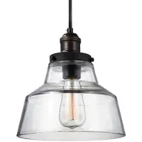Elstead Lighting Elstead Baskin hanglamp, E27, 26 cm, verouderd messing, donker, verweerd zink