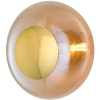 Ebb & Flow Horizon surface wandlamp Golden smoke, Ø36 cm
