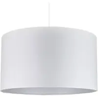 Duolla Hanglamp Roller, dimbaar, wit / opaal, Woon-/ Eetkamer, Textiel / Stof / Zijde, Modern, Hanglamp