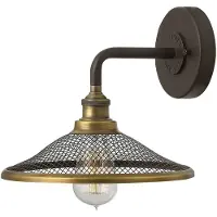 HINKLEY LED Wandlamp Rigby | 1X E27 Max 60W | Buckeye Bronze and Brass
