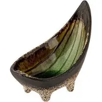 COSY&TRENDY Fervido Green Aperoschaaltje 12x6,5cmh9.7cm - Op 4 Voetjes - Vorm Gondel