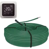E-Heat Cable Set 194,1 m / 3300 Watt Set met C16-thermostaat | Wit