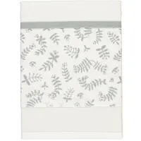 Briljant Baby - Organic Laken Botanic - Grijs / Wieg/75x100cm