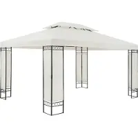 Casaria Paviljoen Elda XXL Crème 3x4m UV-bescherming 50+