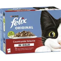 Felix Original Countryside Selectie in Gelei - Kattenvoer - 48 x 85g