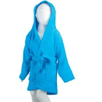 The One Towelling Kinder Badjas Turquoise - 135/150