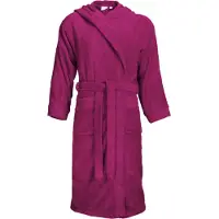 The One Towelling Badjas Magenta Capuchon - S/M