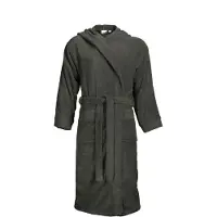 The One Towelling Badjas Antraciet Capuchon - XXL/3XL