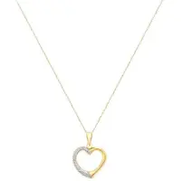 Lucardi 9 Karaat ketting met hanger hart