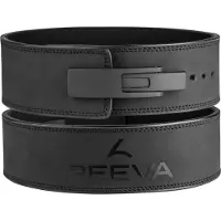 Reeva Halterriem - Leren Lifting Belt - Zwart - M