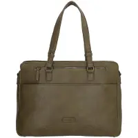Enrico Benetti Lily 66450 dames laptoptas/ business schoudertas 14" laptopvak - olijf groen