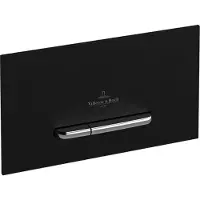 Villeroy & Boch ViConnect - WC-bedieningsplaat E300, Black Matt/Chrome Matt 922169AN
