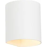 QAZQA Moderne wandlamp wit met lichteffect - Sabbio