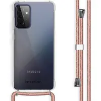 IMoshion Transparante Backcover met koord voor de Samsung Galaxy A72 - Rosé Goud
