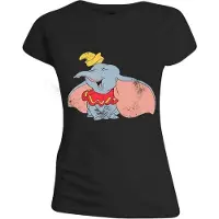 Disney DUMBO - CLASSIC DUMBO WOMEN T-SHIRT - BLACK