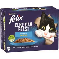 Felix Natvoer Elke Dag Feest Adult Vis Selectie 85 G 12 Stuks