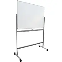 Ivol Whiteboard Verrijdbaar - Dubbelzijdig - Magnetisch - 90x120 cm