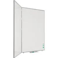 Smit Visual Meervlaksbord / inklapbaar whiteboard emaille - 120x90 cm - 3 zijdes