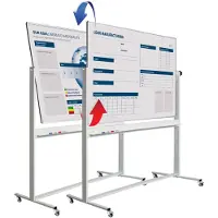 Smit Visual Whiteboard verrijdbaar Bedrukt - 100 x 180 cm