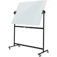 Twinco Verrijdbaar glassboard - Dubbelzijdig - 90x120 cm