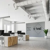 Ivol Complete whiteboardwand zonder rand (3 panelen) - 200x300 cm - Grijs