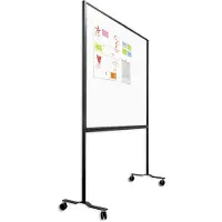 Smit Visual Verrijdbaar whiteboard werkbord / scheidingswand - Emaille - 120x150 c
