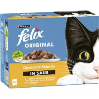 Felix Original in Saus - Kattenvoer Natvoer - Countryside Selectie - 48 x 85 g
