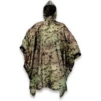 Defcon 5 regenponcho 200 x 168 cm polyester legergroen one size