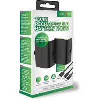 Venom Akumulatory do padów Xbox Series czarne (2szt) + 3-metrowy kabel (Xbox One X), Accessoires voor spelcomputers, Zwart
