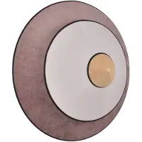 Forestier Wandlampe , Cymbal S, Roze / Rosé, Woonkamer, Stof, Designer