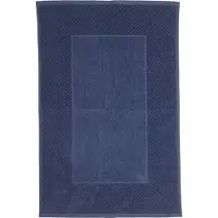 The One Towelling Badmat Velours Kleur: Denim