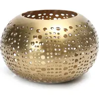 Bazar Bizar De Polka Stippen Kaarshouder - Goud - M