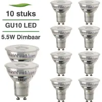 Lybardo 10 Pack LED GU10 Lybardo Master 5.5W 60 graden 3000K Warm Wit Dimbaar