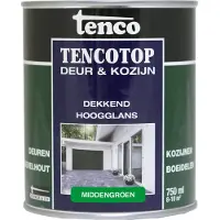 Tenco Tencotop deur & kozijn dekkend hoogglans middengroen 750 ml