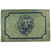 Esschert Design deur x 61,5 cm kokosvezel/PVC grijs/blauw